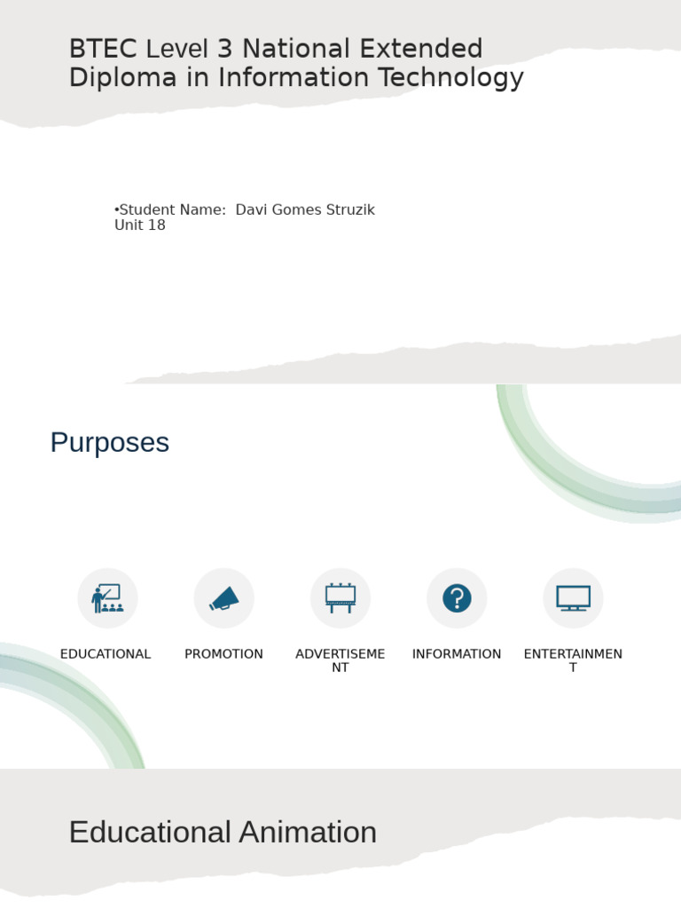 Educational Animation in IT Diploma | PDF | Animation | Graphics ...
