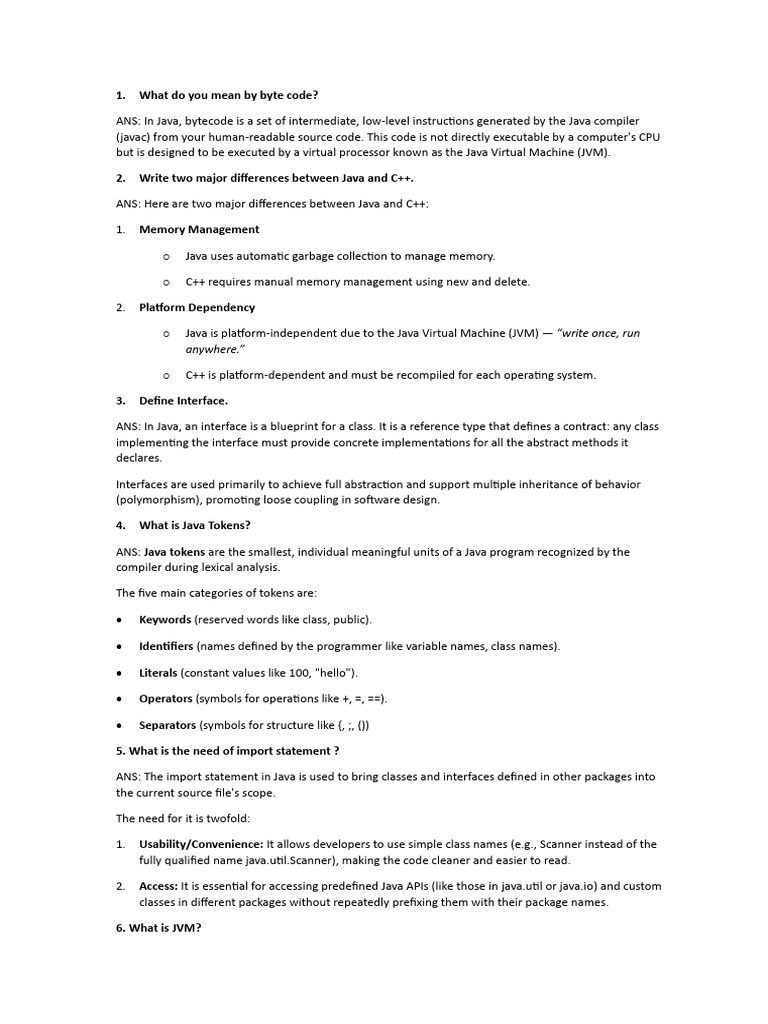 JAVA 2023 | PDF | Inheritance (Object Oriented Programming) | Class ...