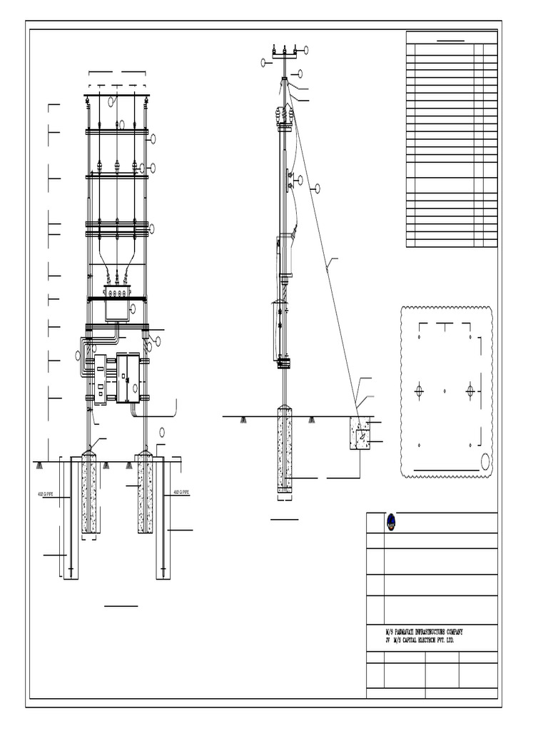 11kV Distribution Transformer Layout | PDF | Power (Physics) | Electric ...