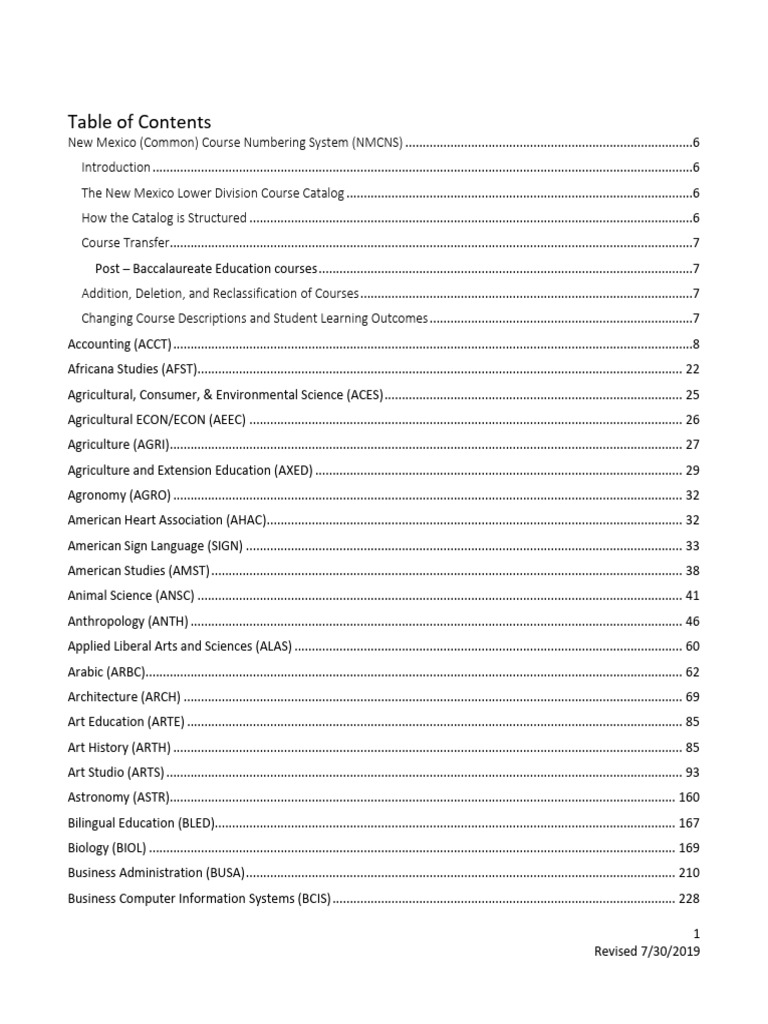 New Mexico Course Catalog Overview | PDF | Debits And Credits | Cash ...
