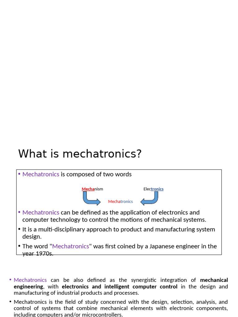 Understanding Mechatronics Basics | PDF | Mechatronics | Simulation