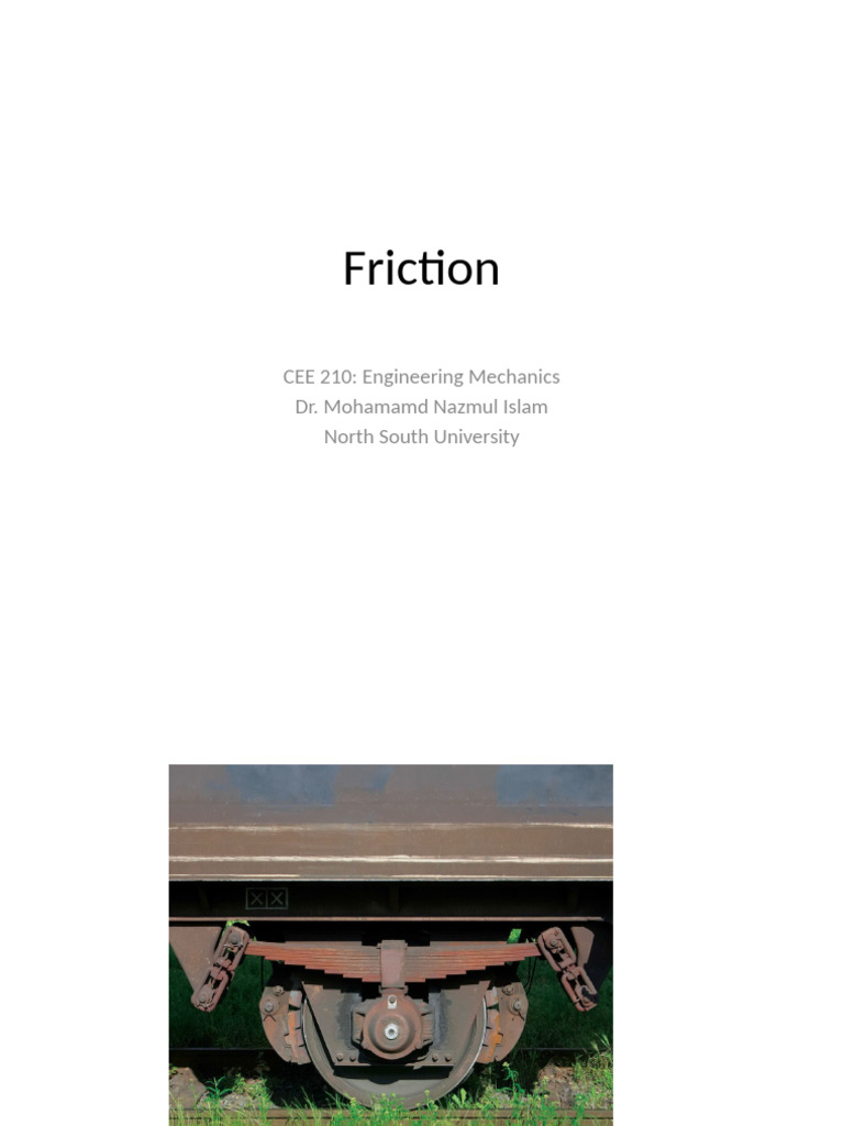 Understanding Friction in Mechanics | PDF