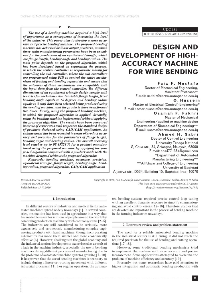 Design and Development of High Accuracy Machine For Wire 4q96rffibo | PDF
