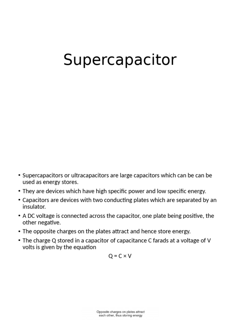 Supercapacitors: Energy Storage Solutions | PDF | Capacitor | Capacitance