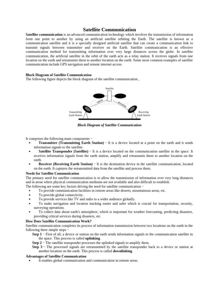 Understanding Satellite Communication | PDF