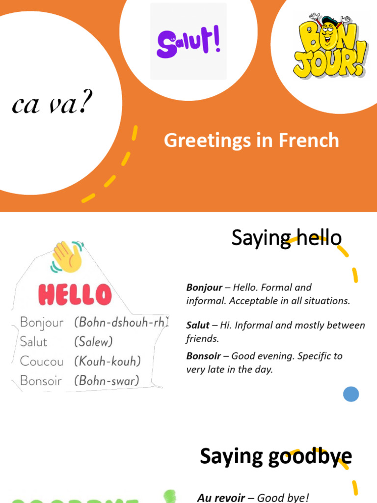 Essential French Greetings Guide | PDF