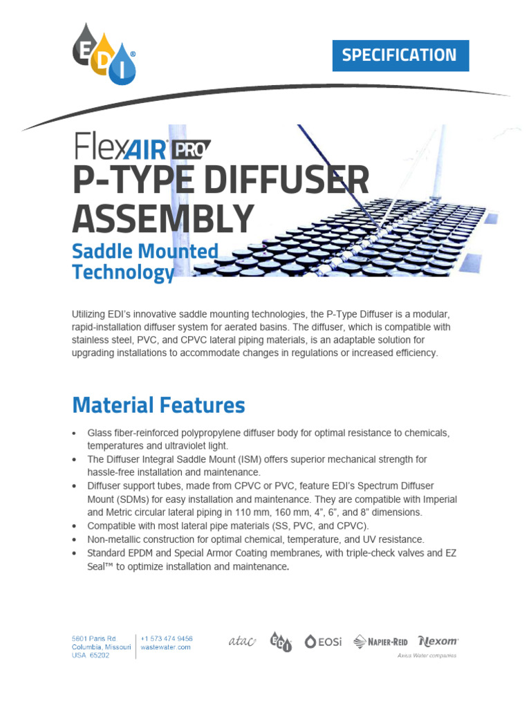 P-Type Diffuser Assembly Specifications | PDF | Building Engineering ...