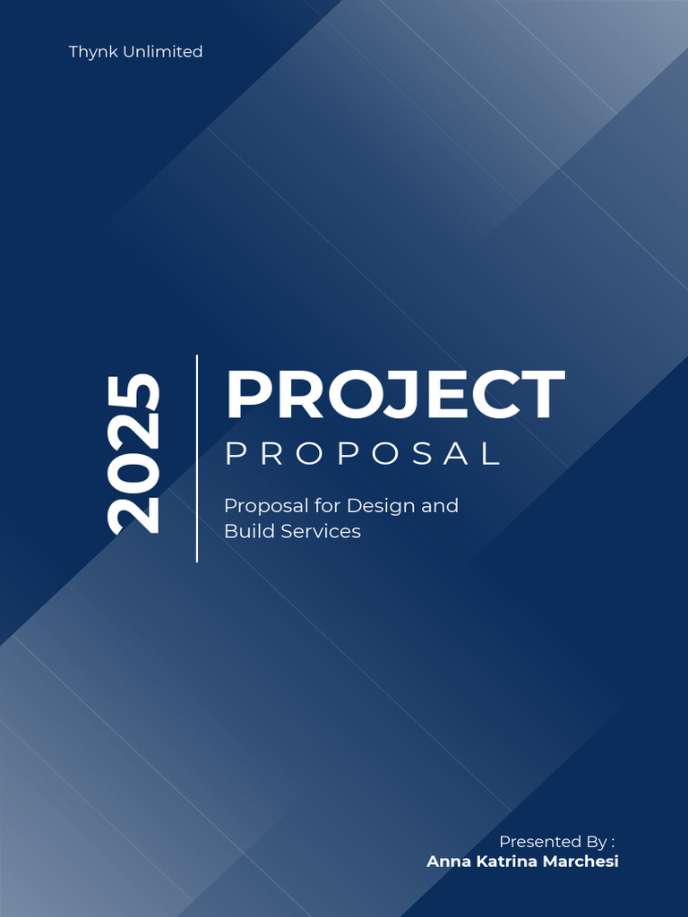 Blue and White Modern Project Proposal A4 Document | PDF