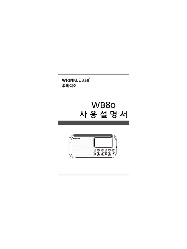 WB80 Manual | PDF