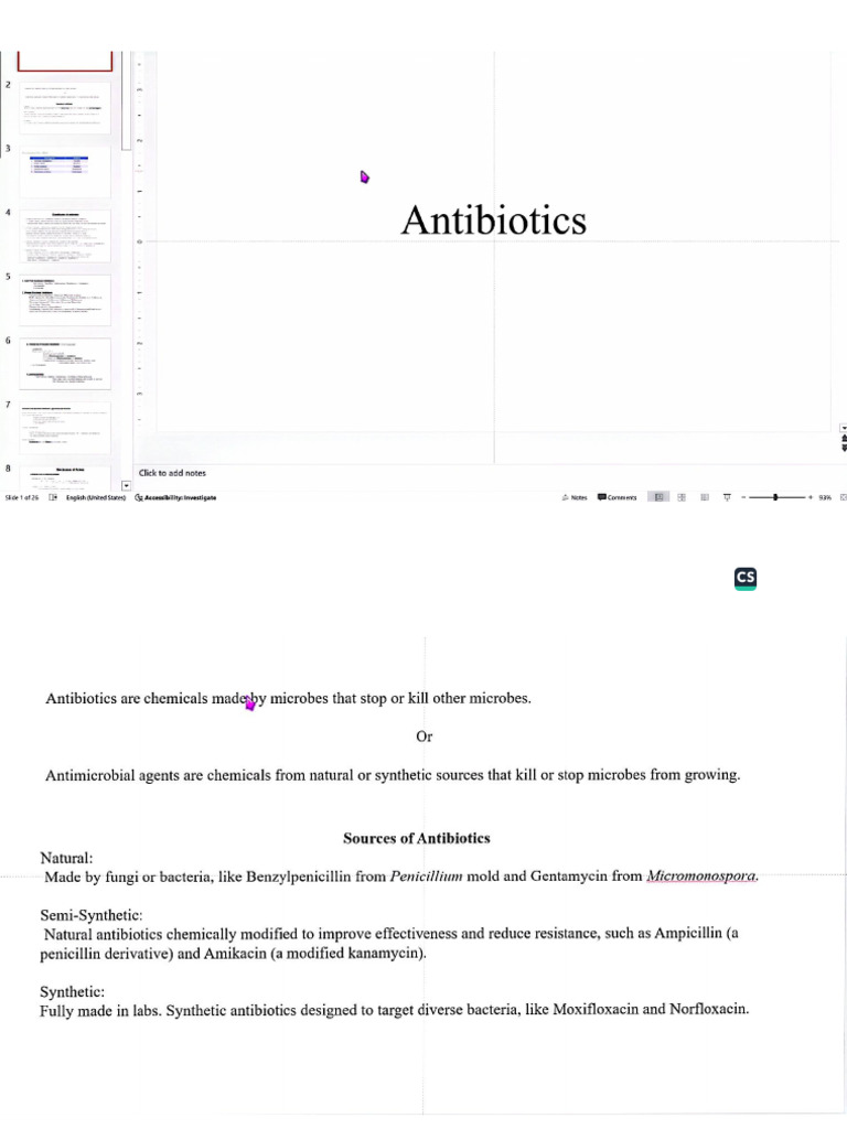 Mws Class Antibiotic | PDF