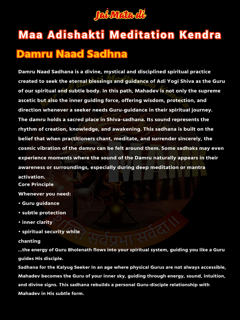 Damru Naad Sadhna Eng | PDF