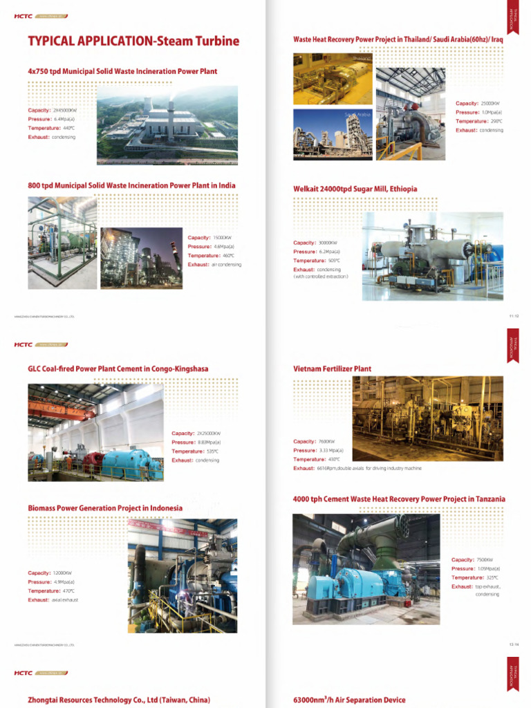 HCTC - A Part of Reference List (Steam Turbines) - 1 | PDF