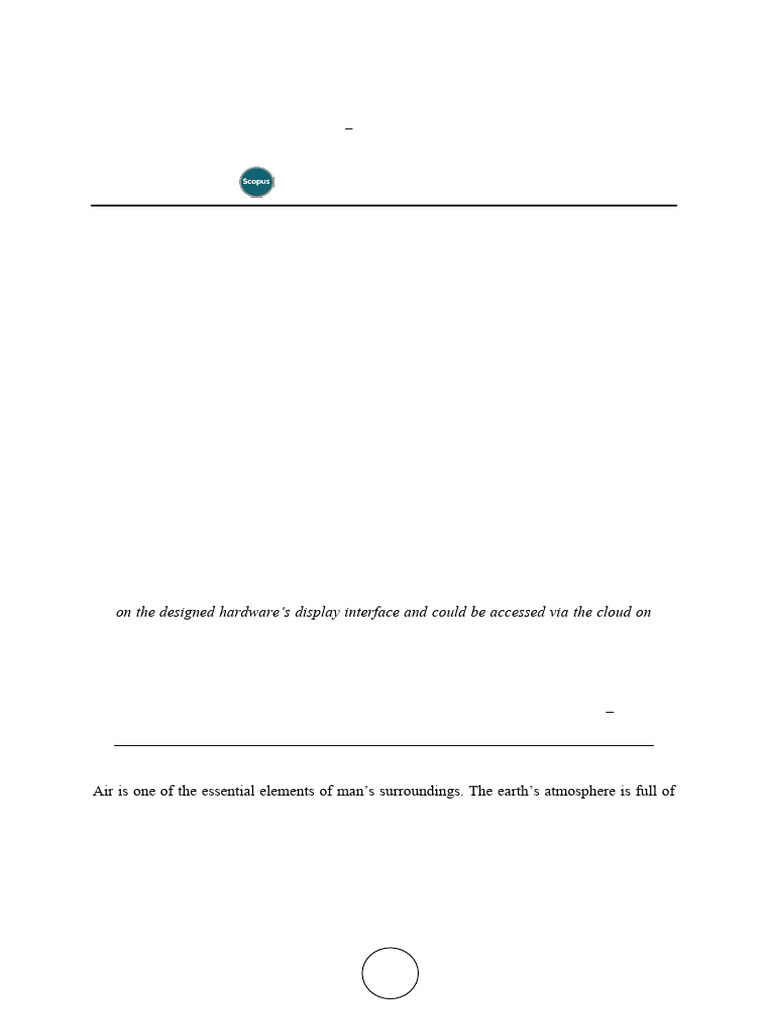 Smart Air Pollution Monitoring System | PDF | Atmosphere Of Earth ...