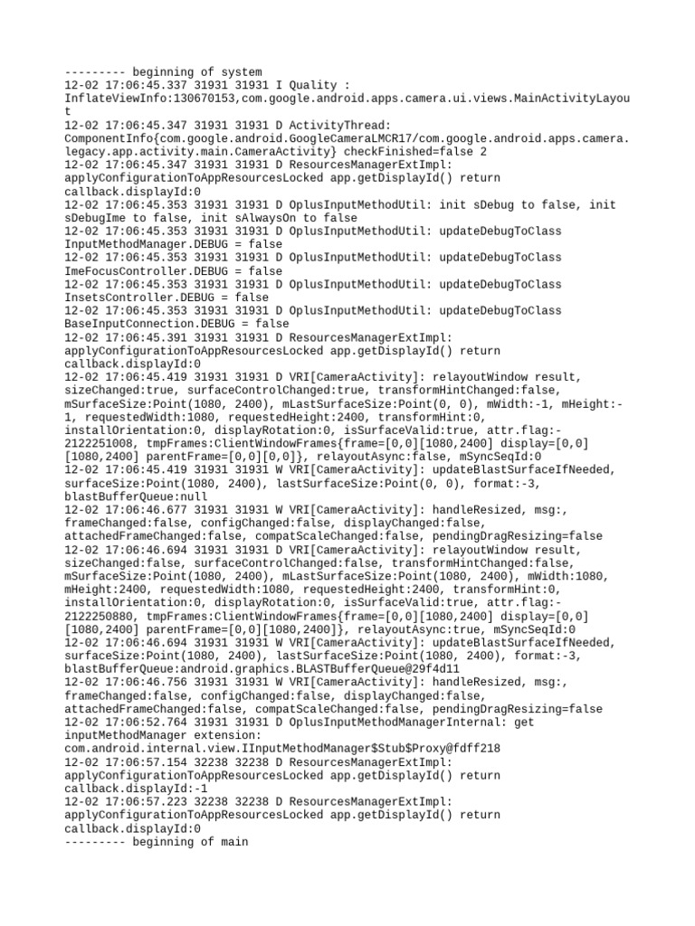 Camera Activity Log Analysis | PDF | Computer Programming | Operating ...