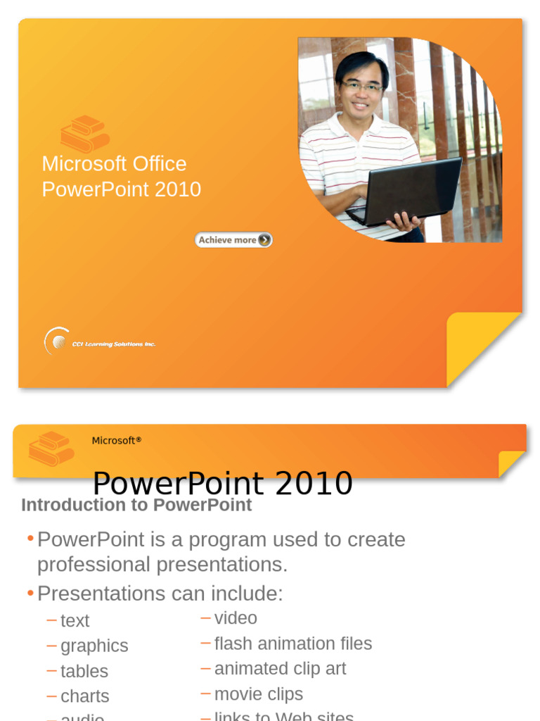 PowerPoint 2010 User Guide Overview | PDF | Microsoft Power Point ...