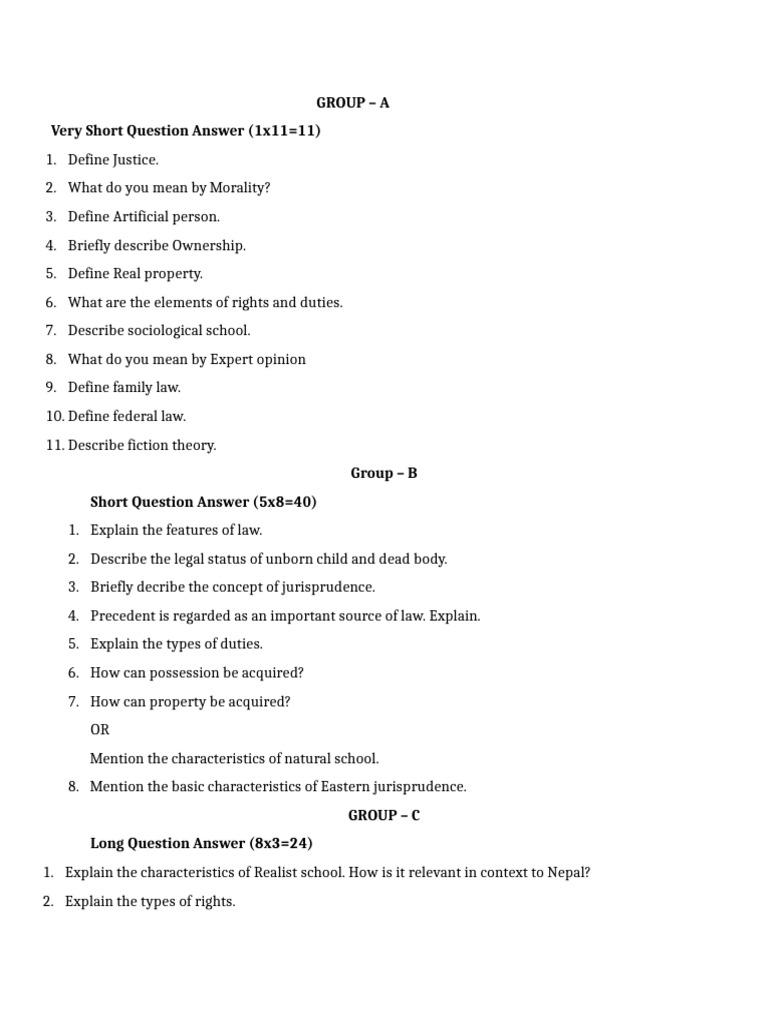 Legal Concepts and Jurisprudence Overview | PDF