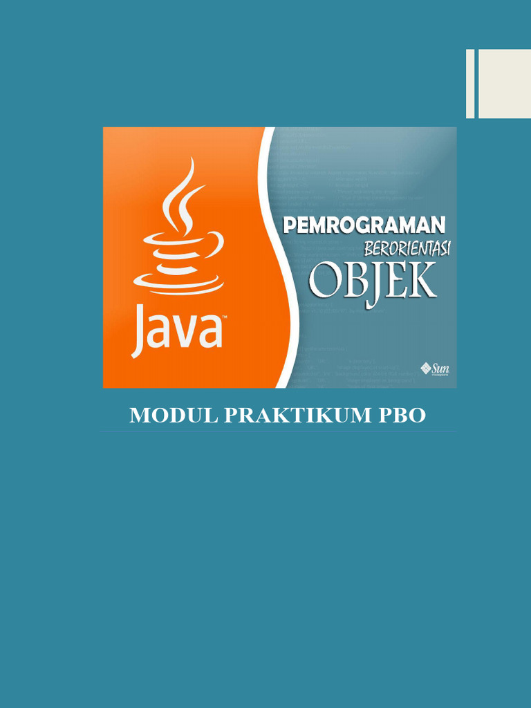 Praktikum PBO 2023: Pemrograman Java | PDF
