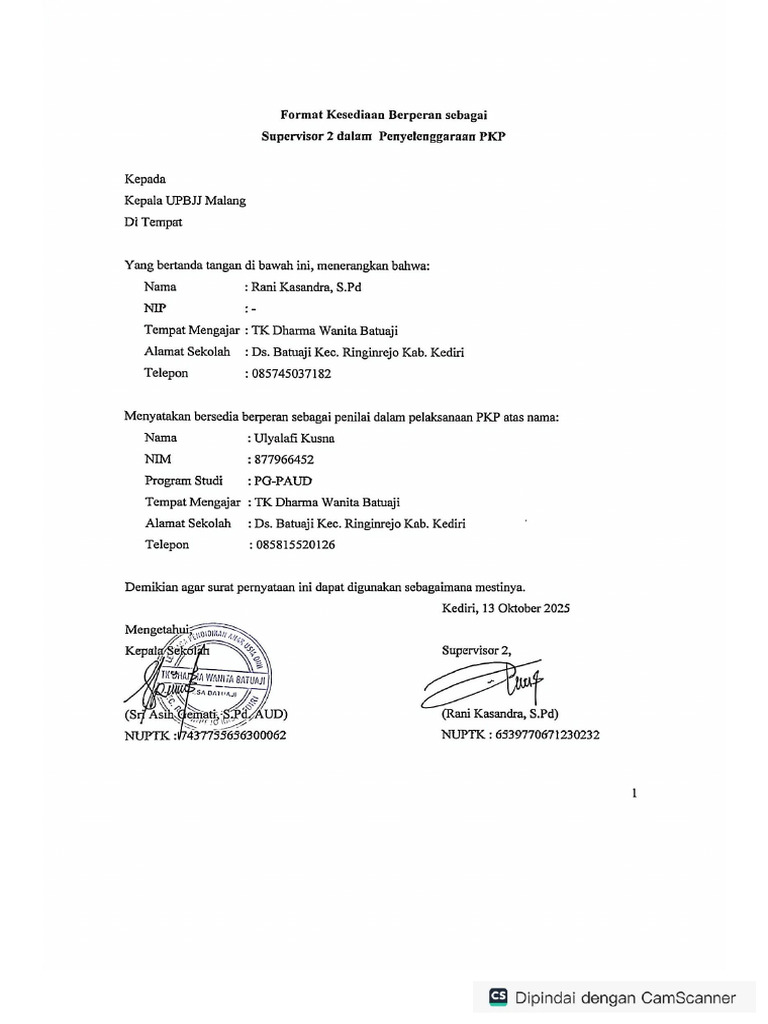 Form Supervisior 2 | PDF