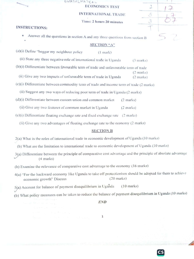 I.T Test | PDF