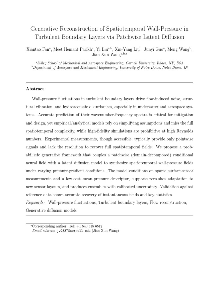 Generative Reconstruction of Spatiotemporal Wall-P | PDF | Spectral ...