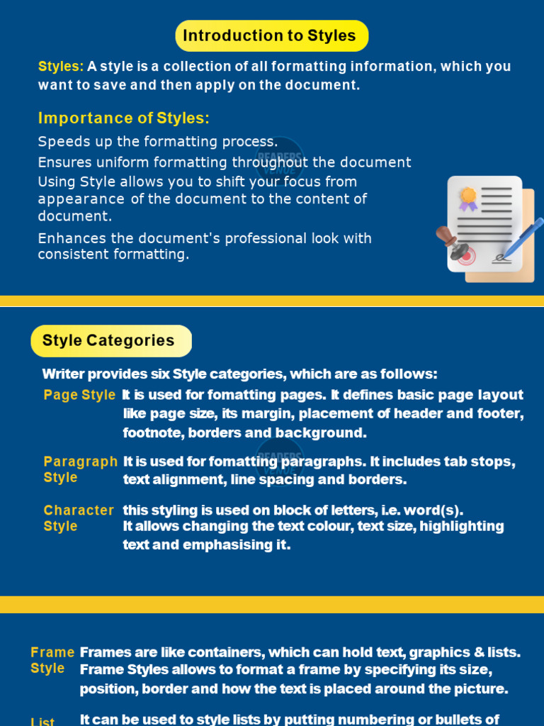 Introduction To Styles Notes ReadersVenue | PDF | Button (Computing ...