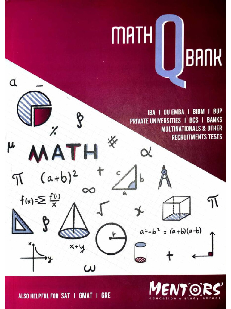 Mentors Math Q Bank 2023 | PDF