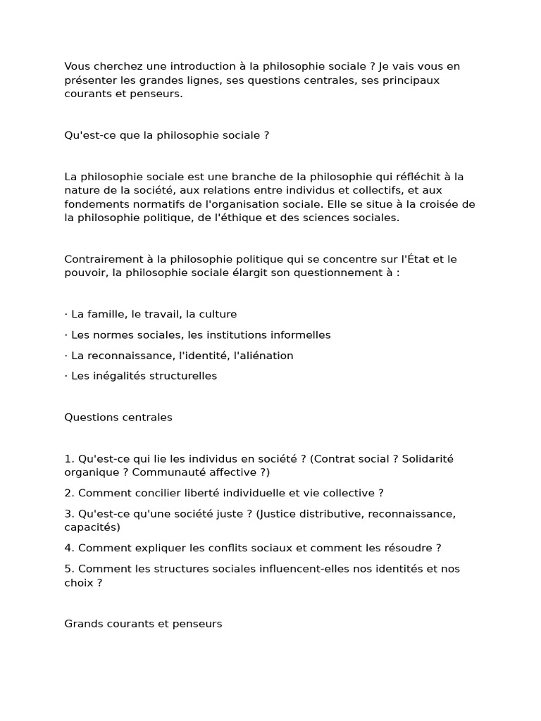 Introduction à la philosophie sociale | PDF | Justice | Crime et violence