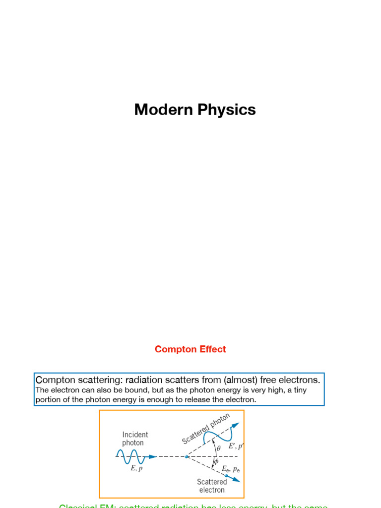 compton | PDF | Electromagnetic Radiation | Scattering