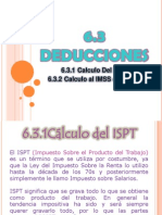 Calculo ISPT, IMSS, deducciones salariales