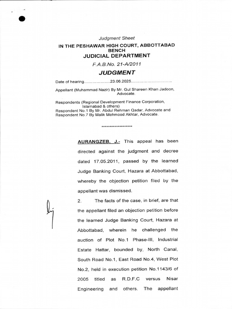 Nazir-Vs-RDFC. Auction of Property - Landmark Judgment | PDF