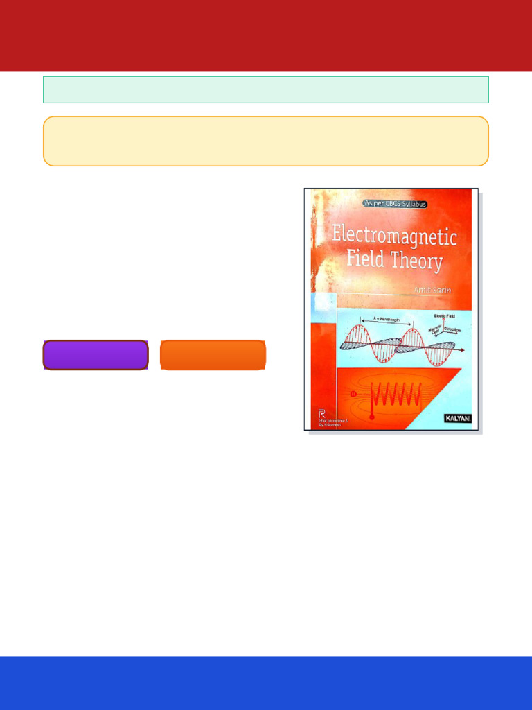 Electromagnetic Field Theory 1st Edition Amit Sarin ebook unrestricted ...