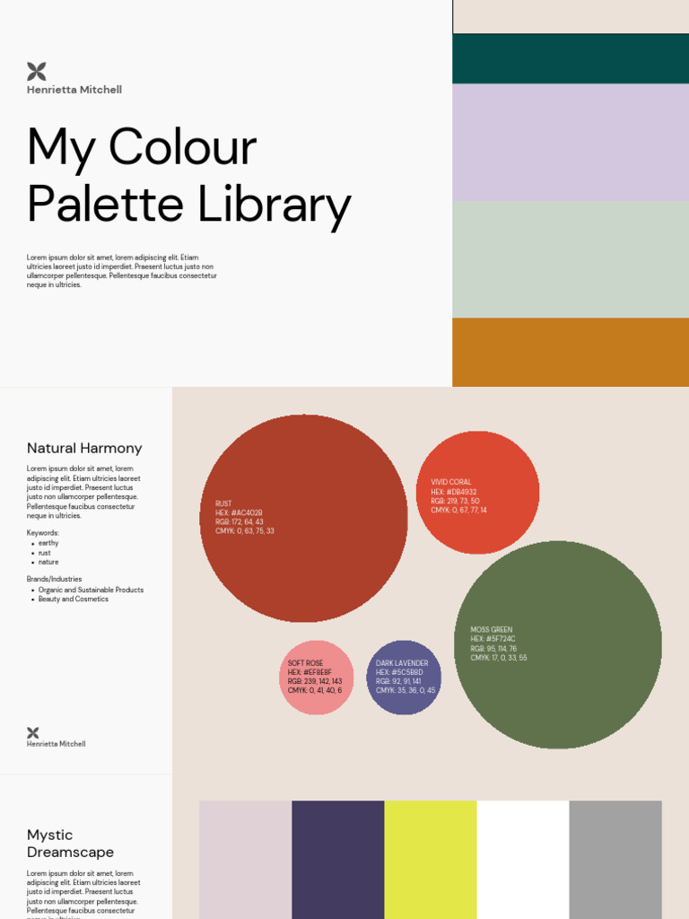 Henrietta Mitchell's Color Palette Guide | PDF | Cascading Style Sheets ...