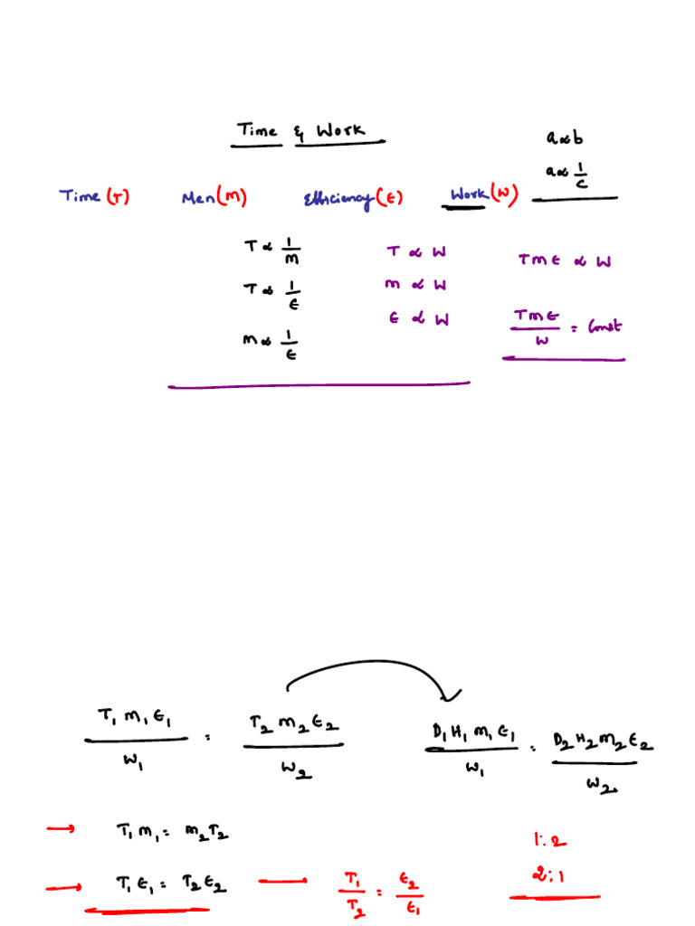 Time and Work Class 1 | PDF
