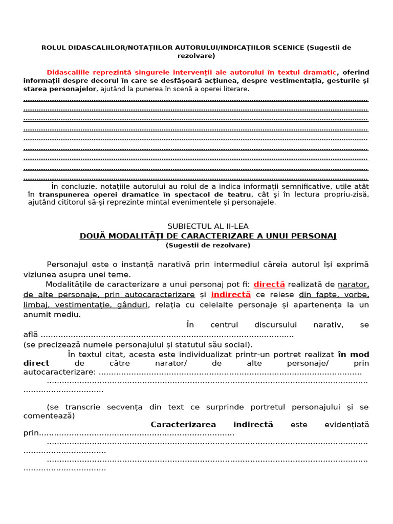 Subiectul II | PDF