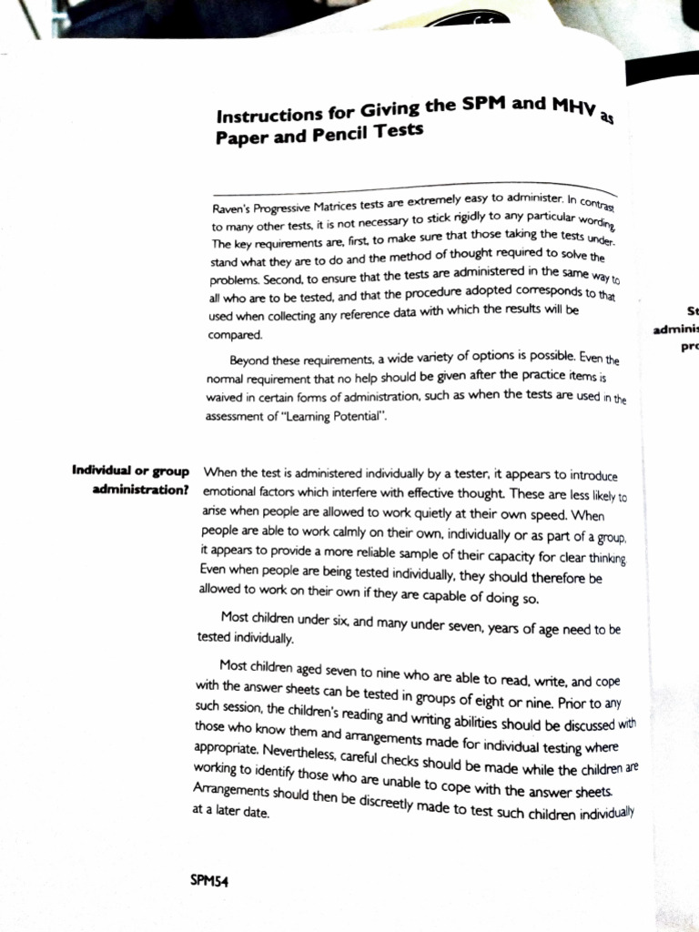 SPM | PDF