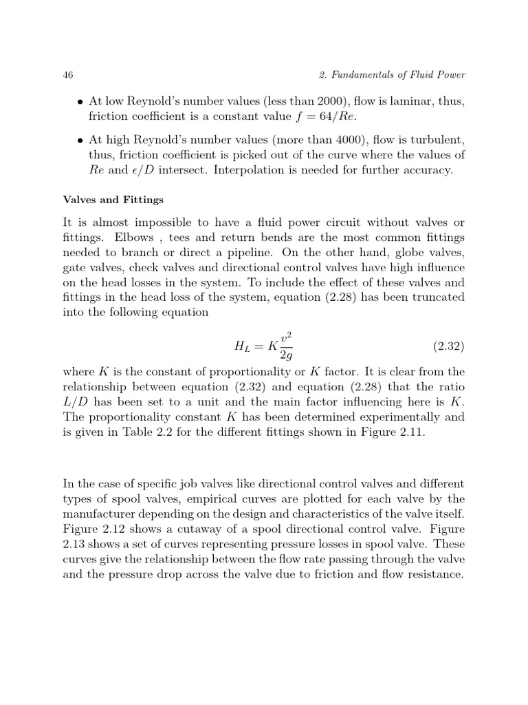 Fluid Power Fundamentals: Flow & Losses | PDF | Valve | Fluid Dynamics