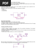 Rectification Notes: Half & Full Wave | PDF