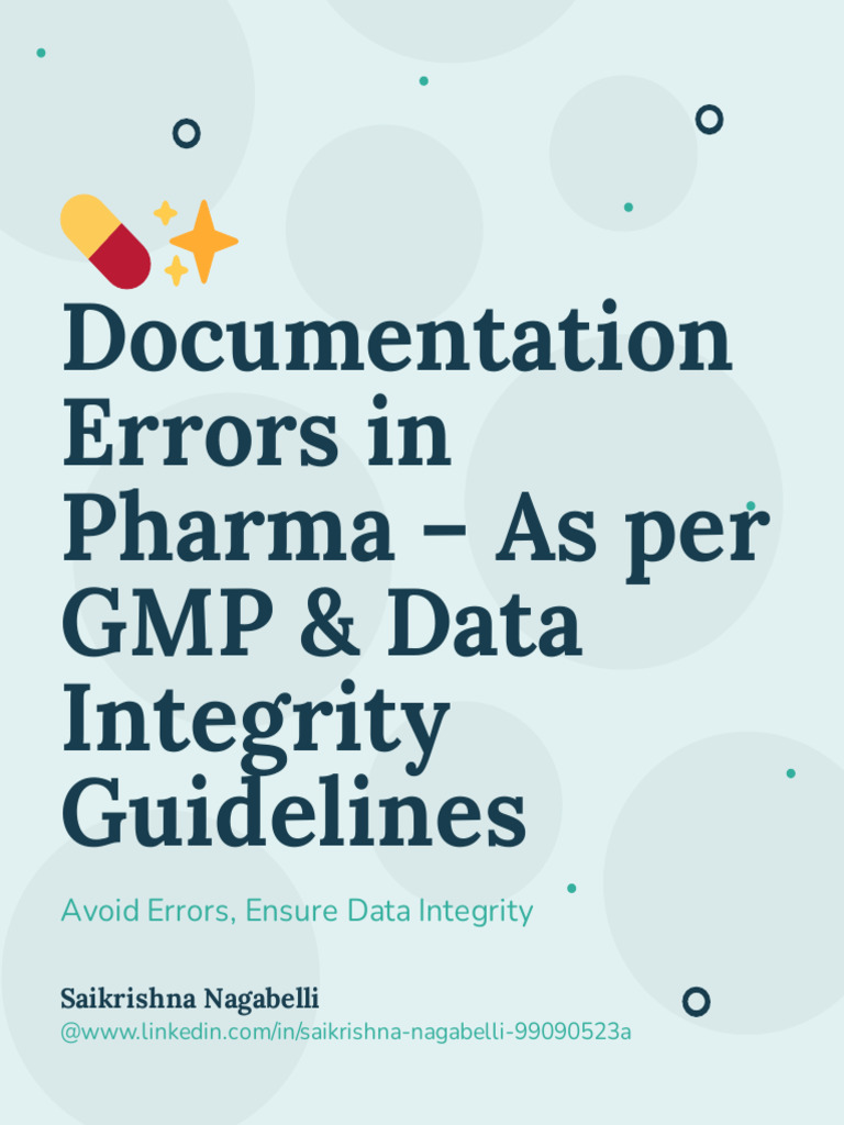 Pharma Data Integrity Error Prevention | PDF
