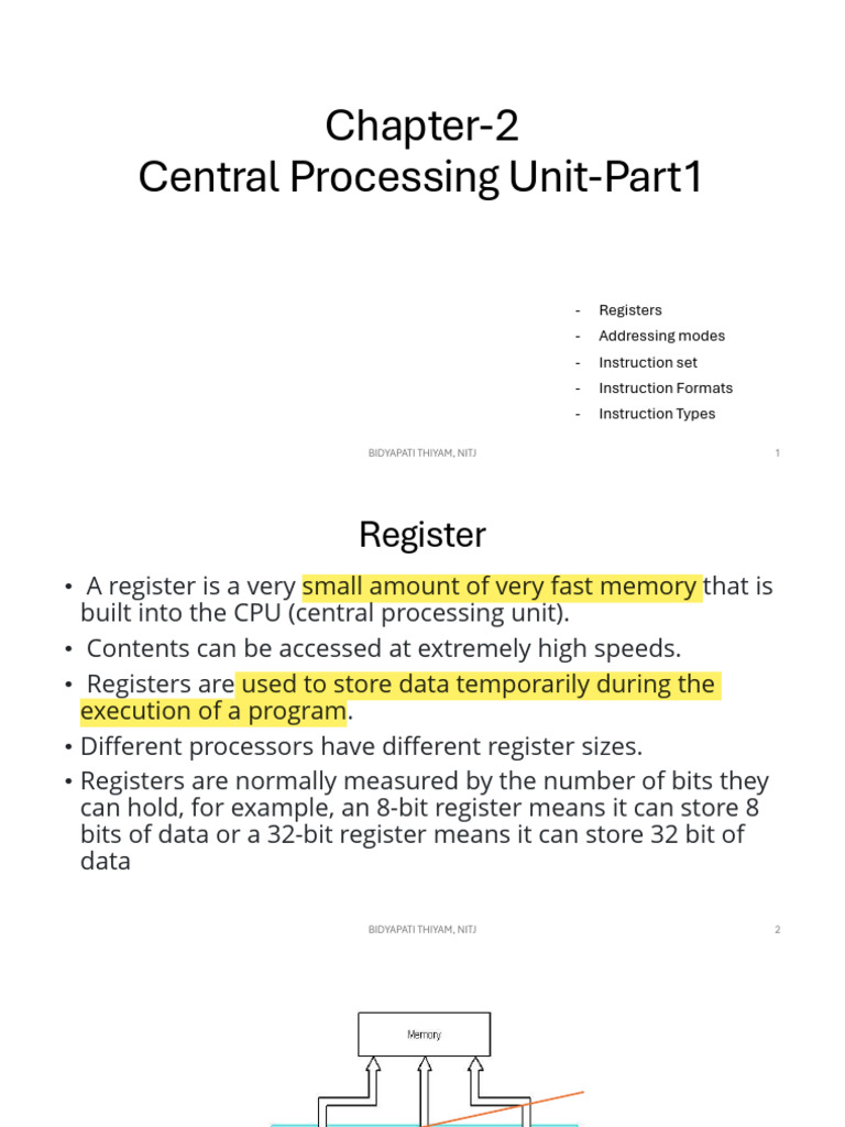 CPU Registers and Instruction Formats | PDF | Central Processing Unit ...