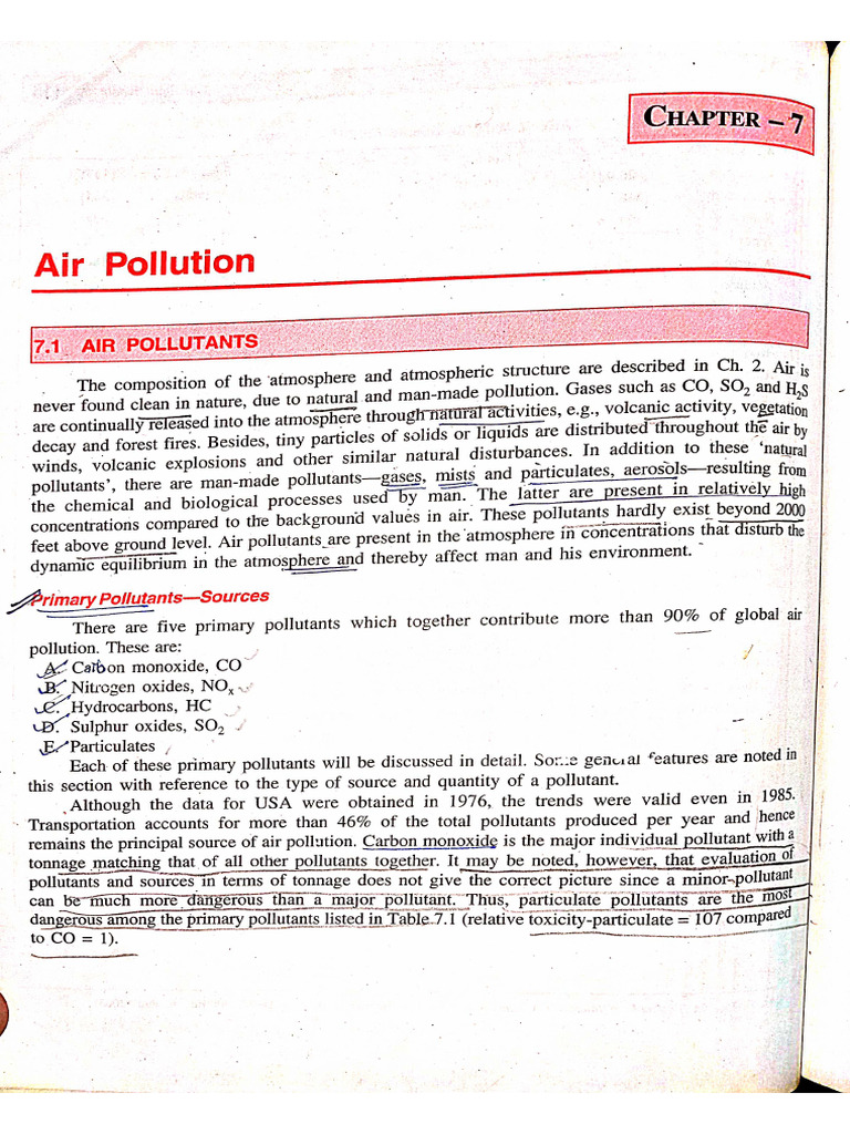 Air Pollution | PDF