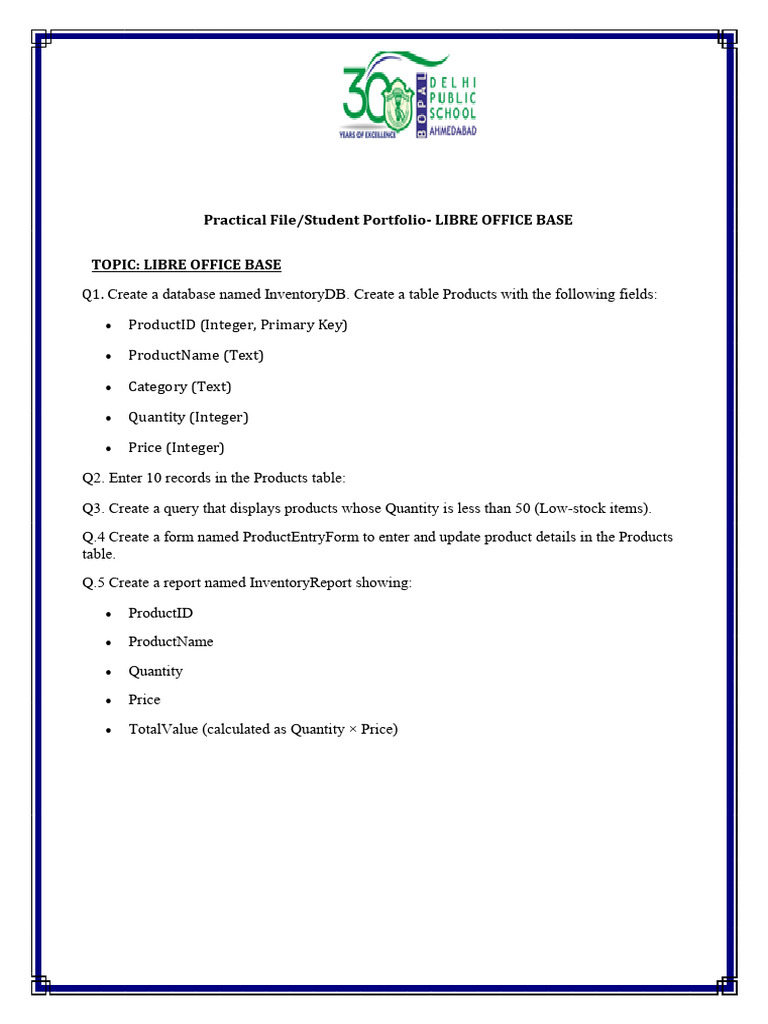 LibreOffice Base Database Guide | PDF