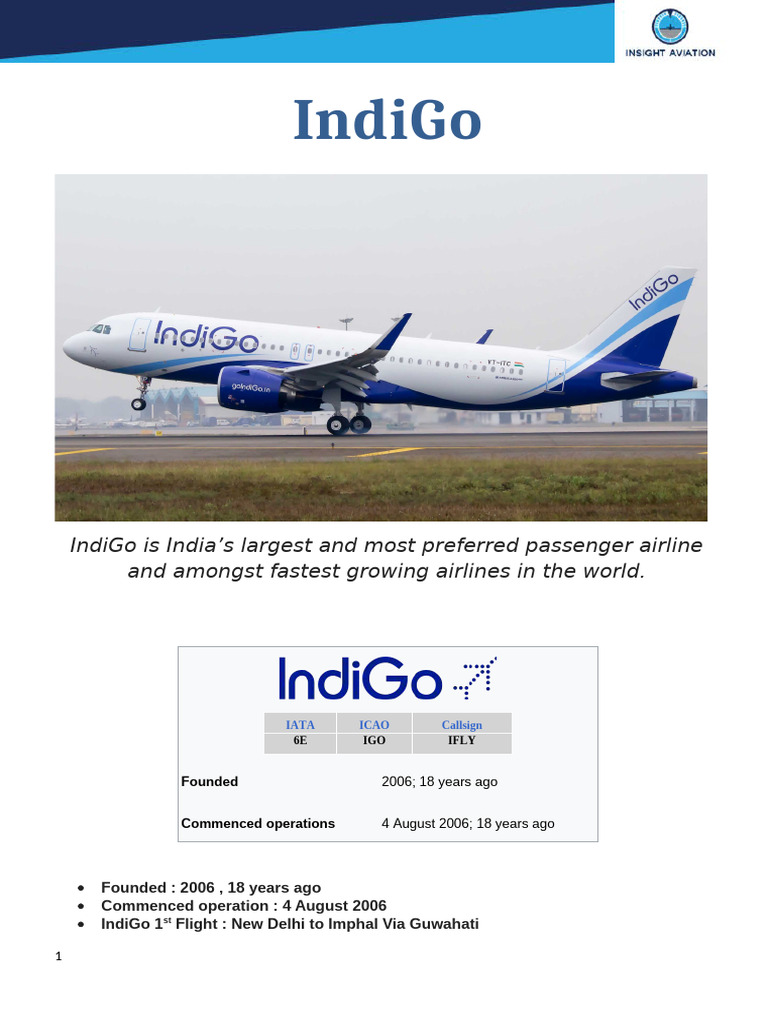 IndiGo: India's Leading Low-Cost Airline | PDF | Aviation | Transport