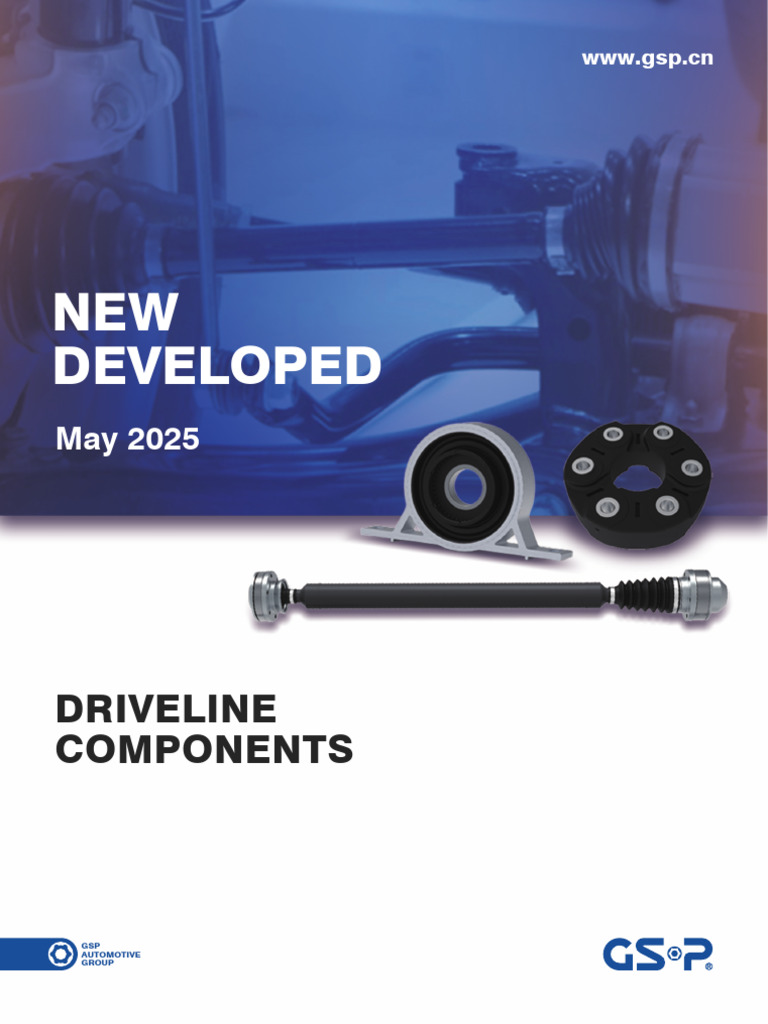 GSP Automotive Driveline Components Guide | PDF | Mechanical ...