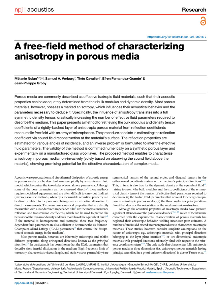 Characterizing Anisotropy in Porous Media | PDF | Anisotropy | Chemistry