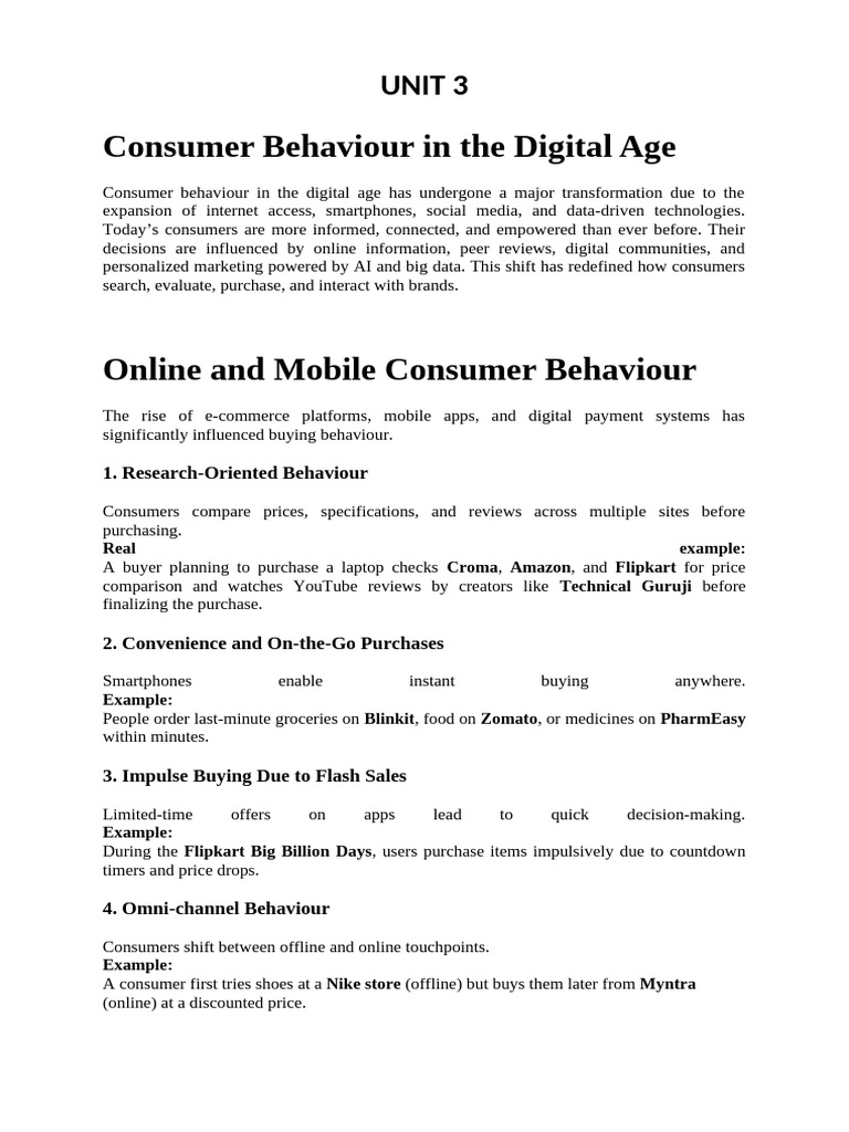 Digital Age Consumer Behavior Insights | PDF | Consumer Behaviour ...