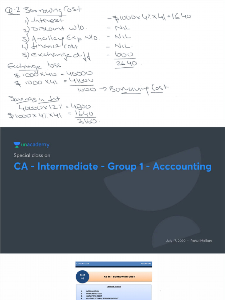 CA Intermediate Group 1 Acccounting With Anno | PDF