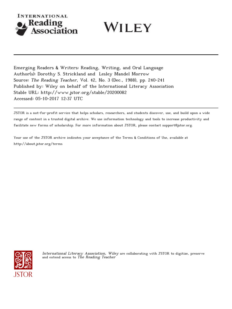 Oral Language Development in Young Learners | PDF | Literacy | Storytelling