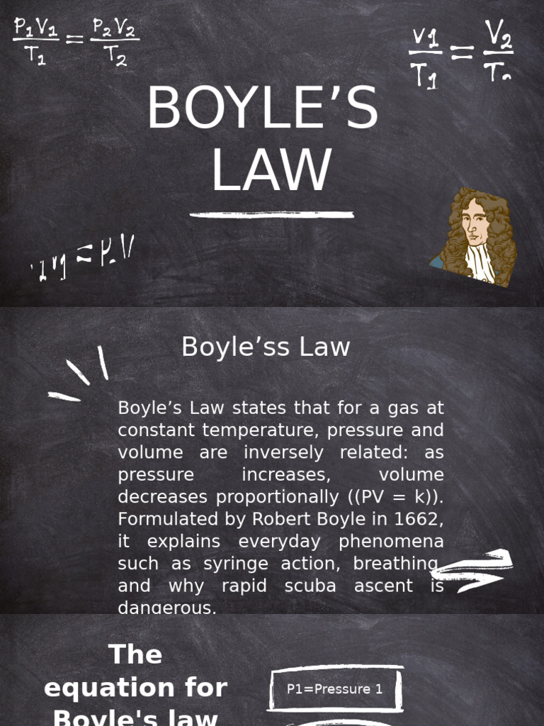 Understanding Boyle's Law and Applications | PDF