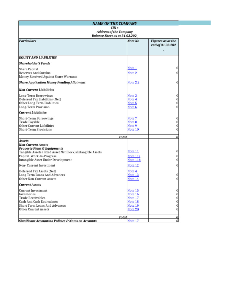 Company Balance Sheet 31.03.202_ | PDF | Balance Sheet | Financial Services