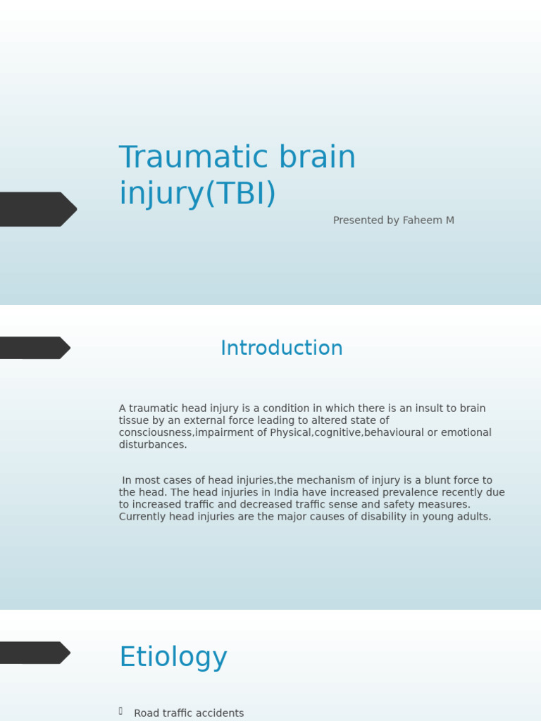 Understanding Traumatic Brain Injury (TBI) | PDF | Traumatic Brain ...